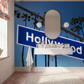 Hollywood Palms Mural Wallpaper - room preview 06