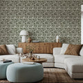 Moulin, Forest Green Mural Wallpaper - room preview 06
