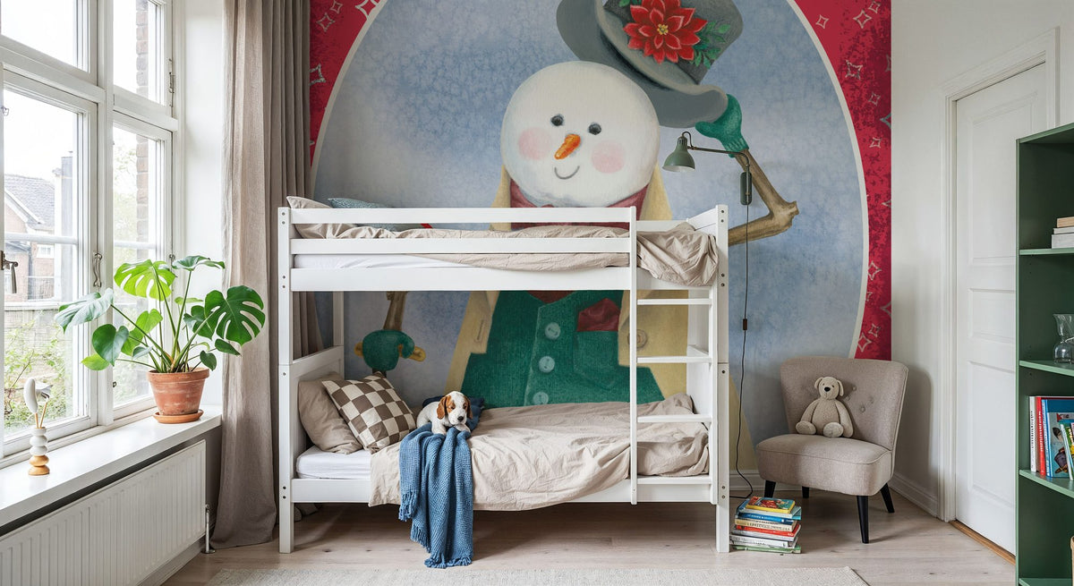 Main Street Christmas VI Mural Wallpaper - room preview 06