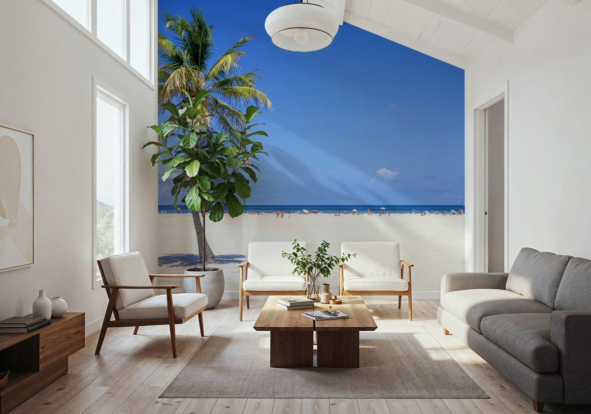 Palm Coast Paradise Mural Wallpaper - room preview 06