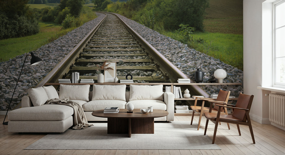 Woodland Tracks Mural Wallpaper - room preview 06