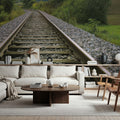 Woodland Tracks Mural Wallpaper - room preview 06