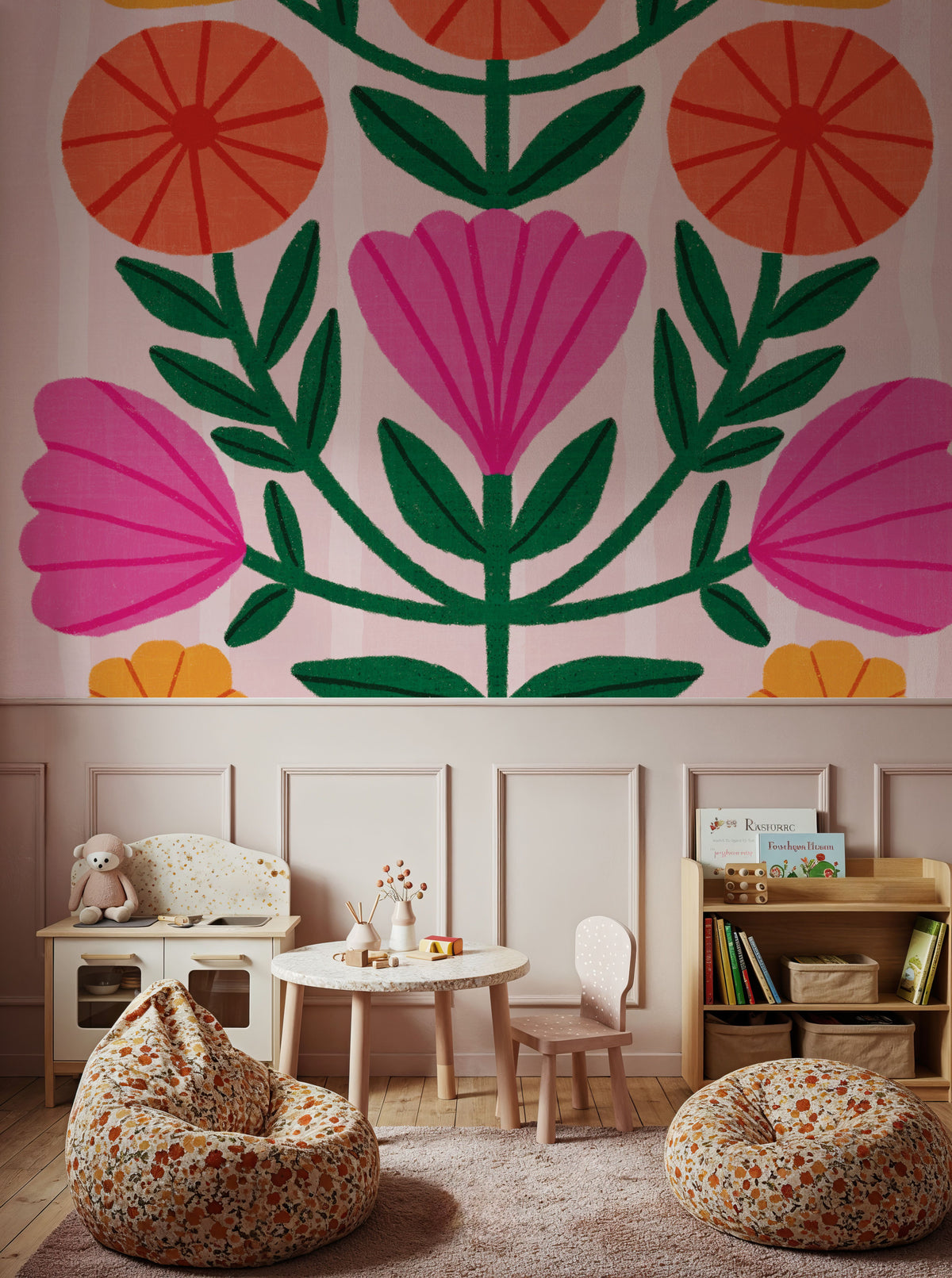 Modern Botanical II Mural Wallpaper - room preview 06