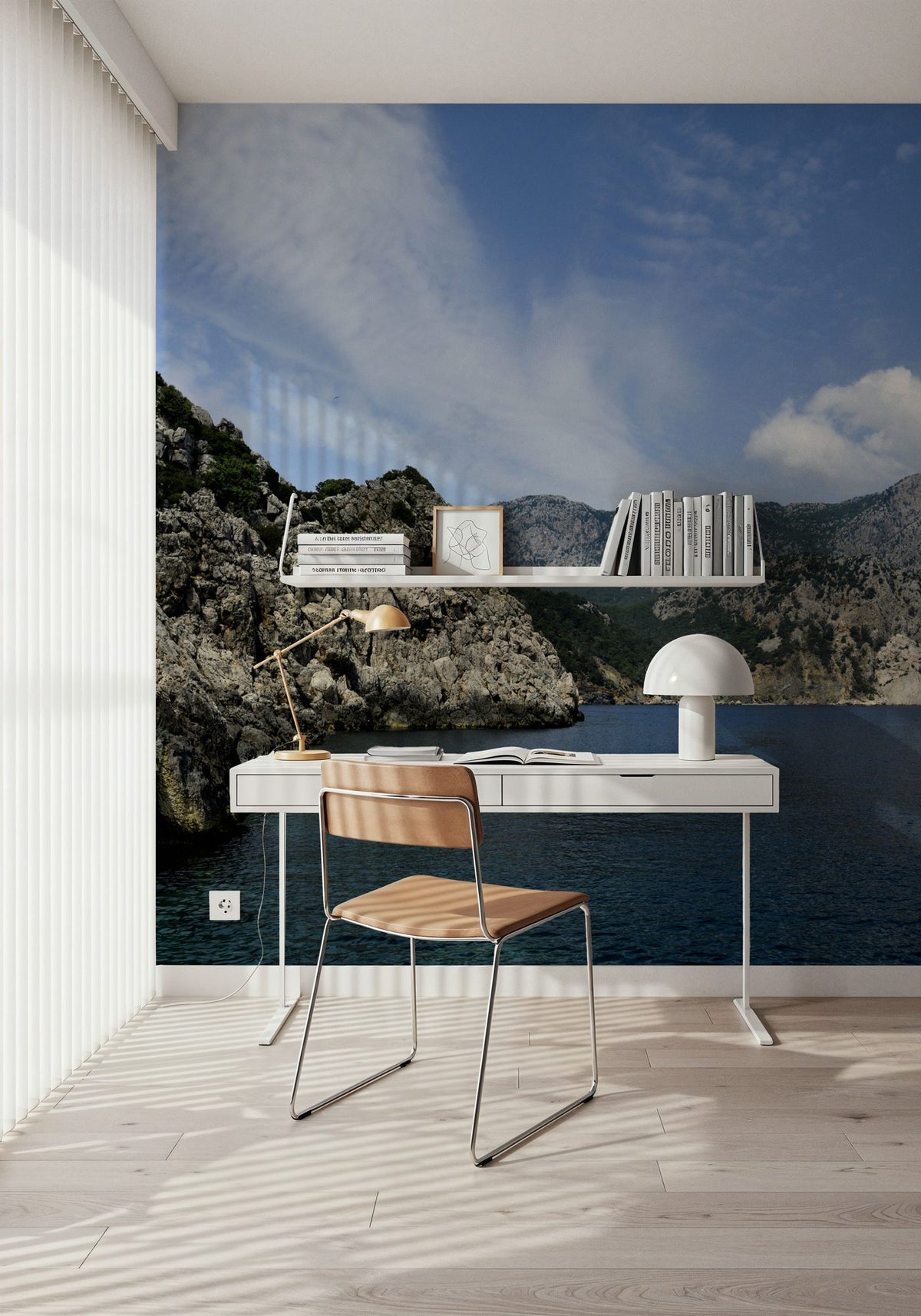 Rugged Coastal Majesty Mural Wallpaper - room preview 06