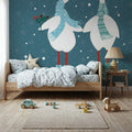Ducks in the Snow X Mural Wallpaper - room preview 06