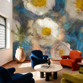 Camellia Blossoms Mural Wallpaper - room preview 06