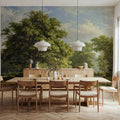 Painted Oak Landscape Mural Wallpaper - room preview 06