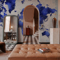 World Map Cities - Georgino Mural Wallpaper - room preview 06