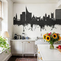 Reading England Skyline Black & White Mural Wallpaper - room preview 06
