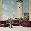 Atlantic Island Map Mural Wallpaper - room preview 06