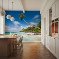 Tropical Beach on Fakarava Mural Wallpaper - room preview 06
