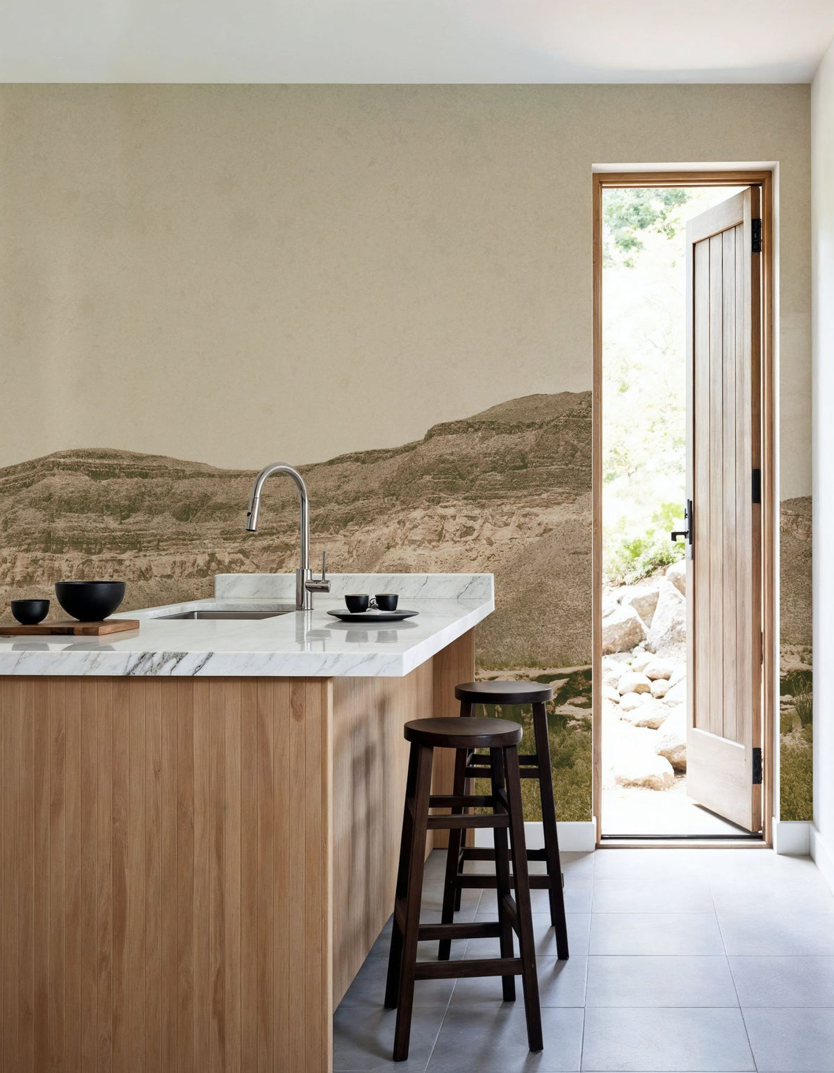 Mountainous III Mural Wallpaper - room preview 06