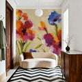 Bold Bright Flowers I Mural Wallpaper - room preview 06