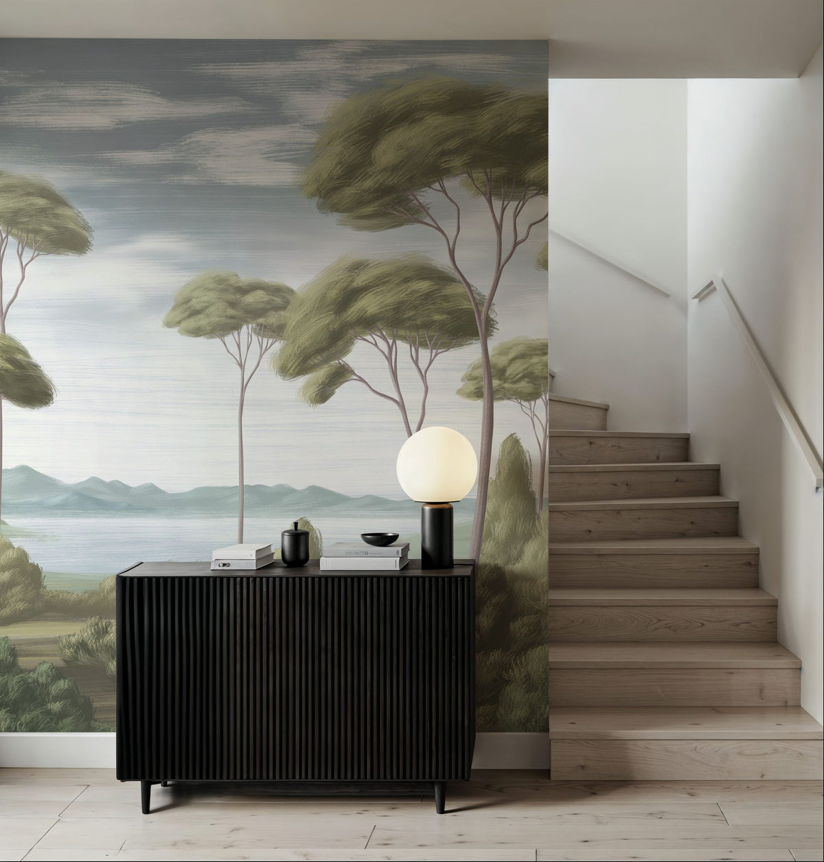 Verdant Horizon, New Day Mural Wallpaper - room preview 06