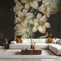 Temple of Flora White Mural Wallpaper - room preview 06