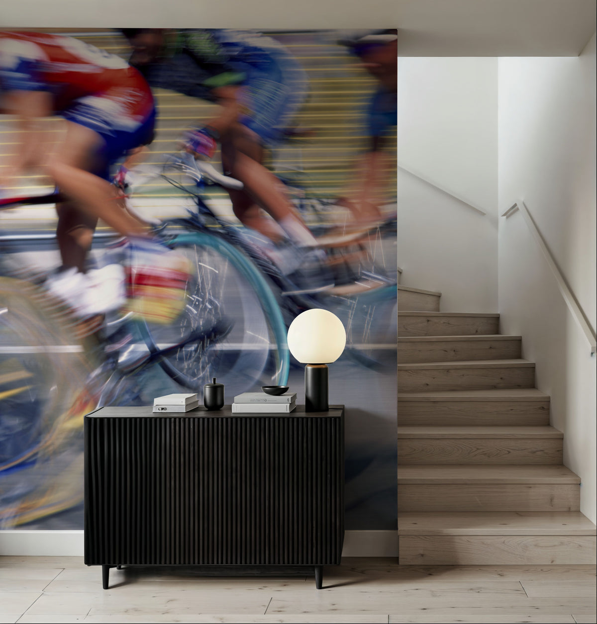 Cycling Velocity Mural Wallpaper - room preview 06