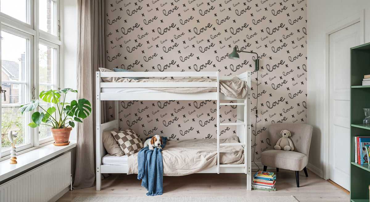 Love Letter Mural Wallpaper - room preview 06