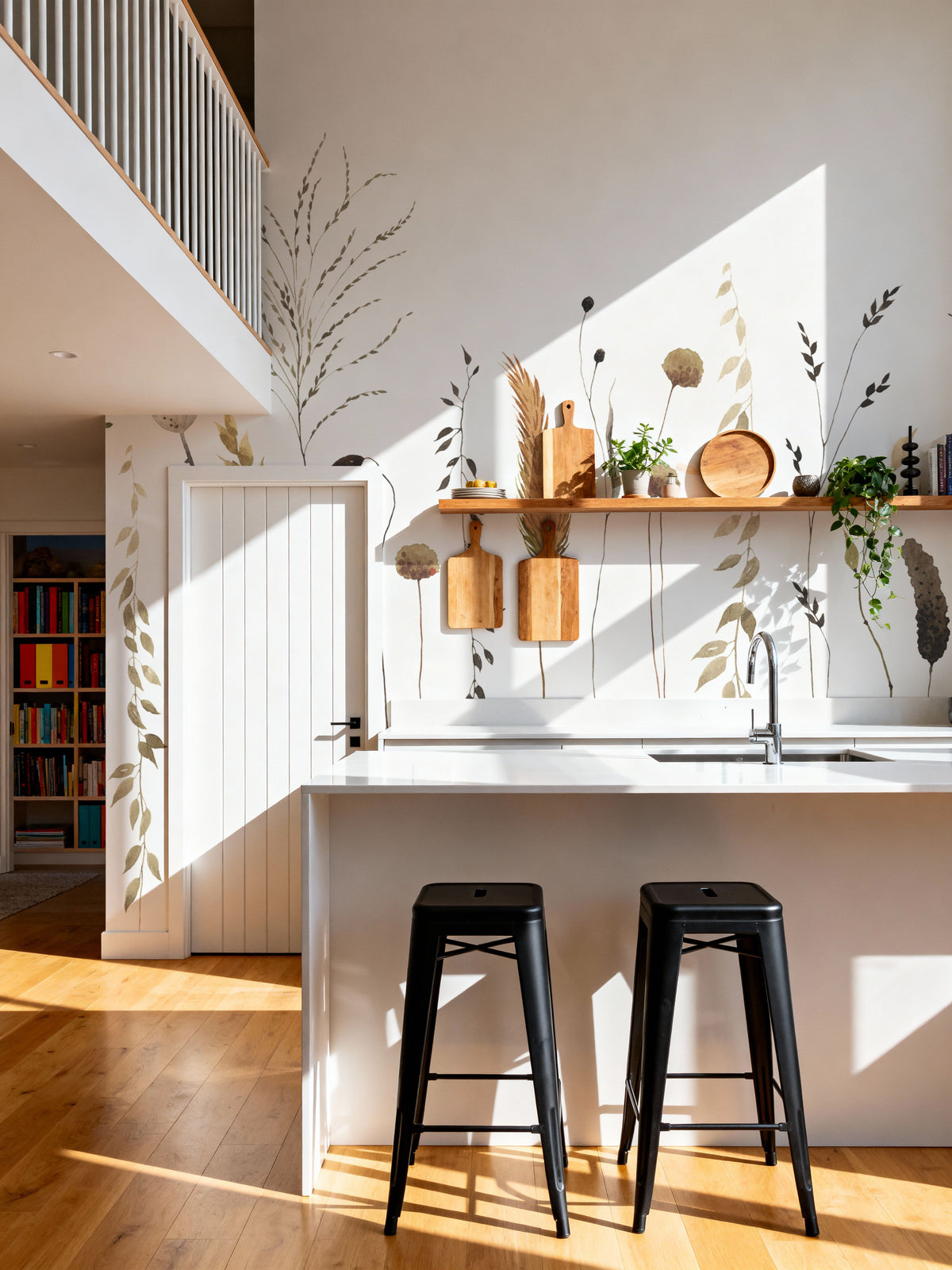 Straw Field Mural Wallpaper - room preview 06