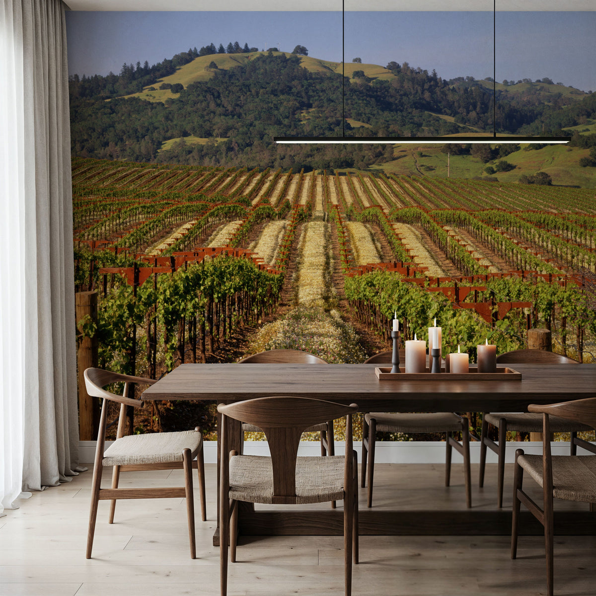 Vineyard Dreams Mural Wallpaper - room preview 06