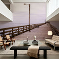Tranquil Harbor Pier Mural Wallpaper - room preview 06