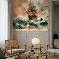 Battle with the Sea Monster Mural Wallpaper - room preview 06