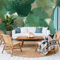 Leaf Canopy Mural Wallpaper - room preview 06