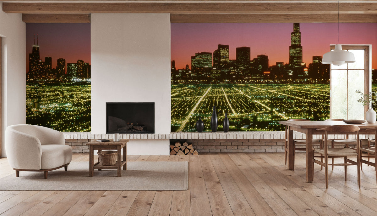 Strawberry Skyline Mural Wallpaper - room preview 06