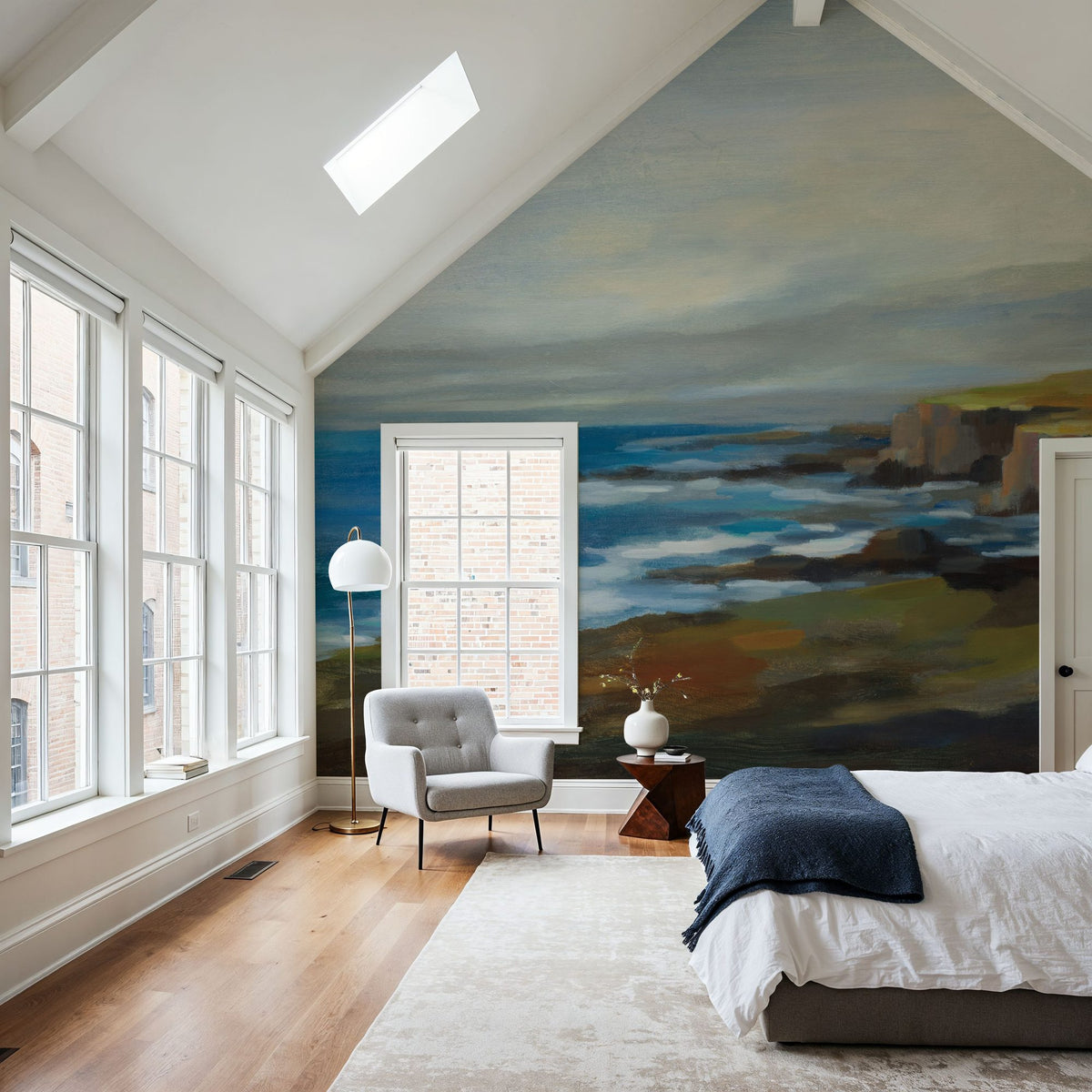 Golden Cliff Mural Wallpaper - room preview 06