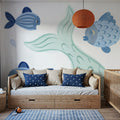 Ocean Magic Swim Mural Wallpaper - room preview 06