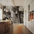 Sepia Palms Mural Wallpaper - room preview 06