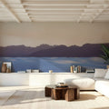 White Cloudy Sands Mural Wallpaper - room preview 06