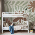 Fern and Flower Mural Wallpaper - room preview 06