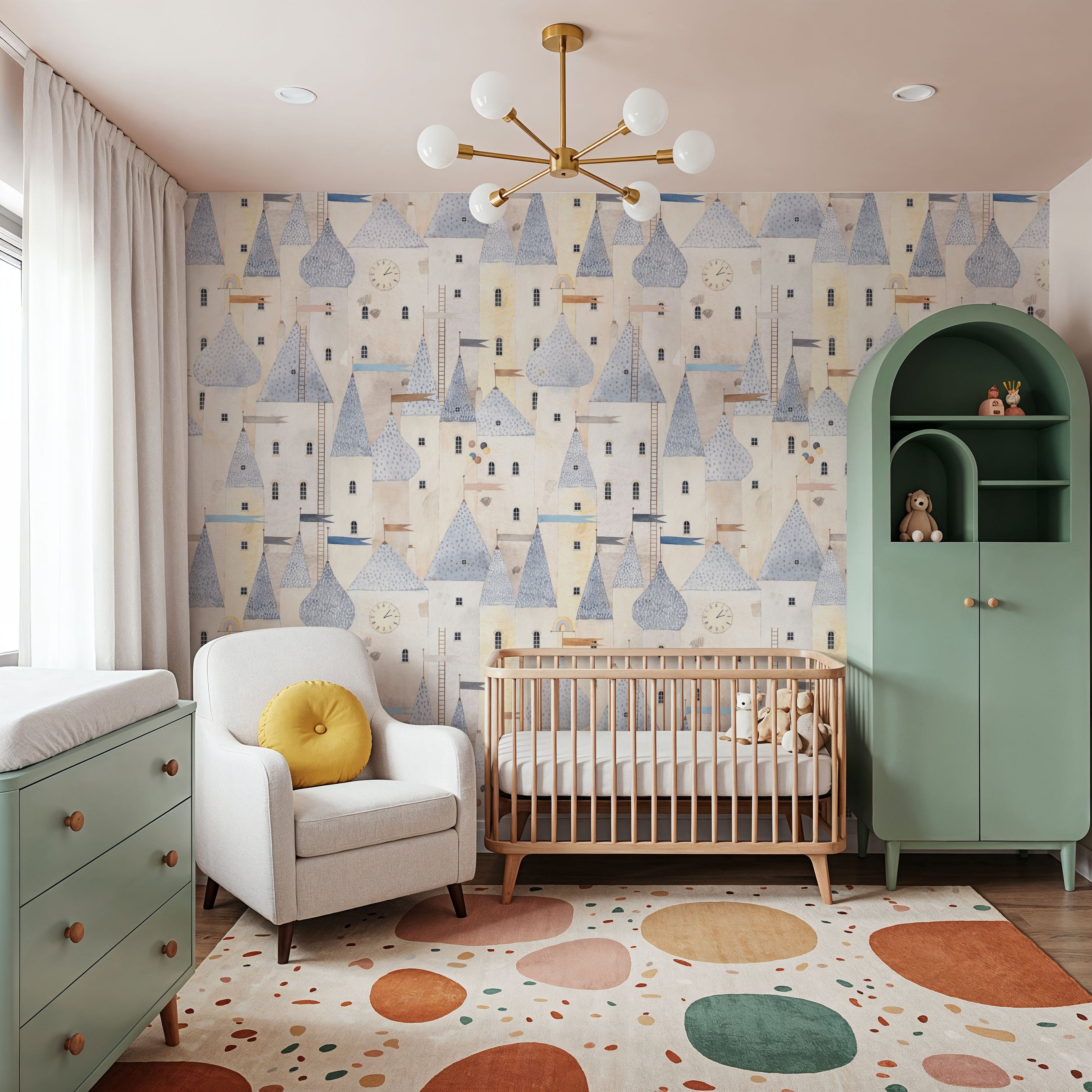 The Fairy Tale City Mural Wallpaper