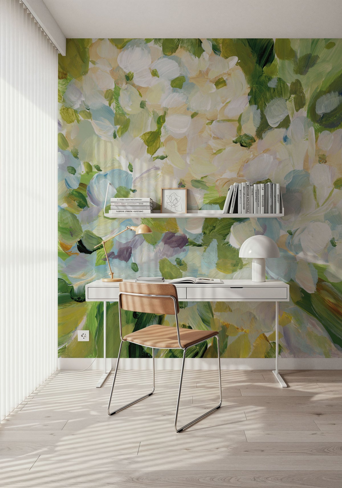 Hydrangea Joy Mural Wallpaper - room preview 06