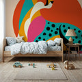 Safari Cat IV Mural Wallpaper - room preview 06