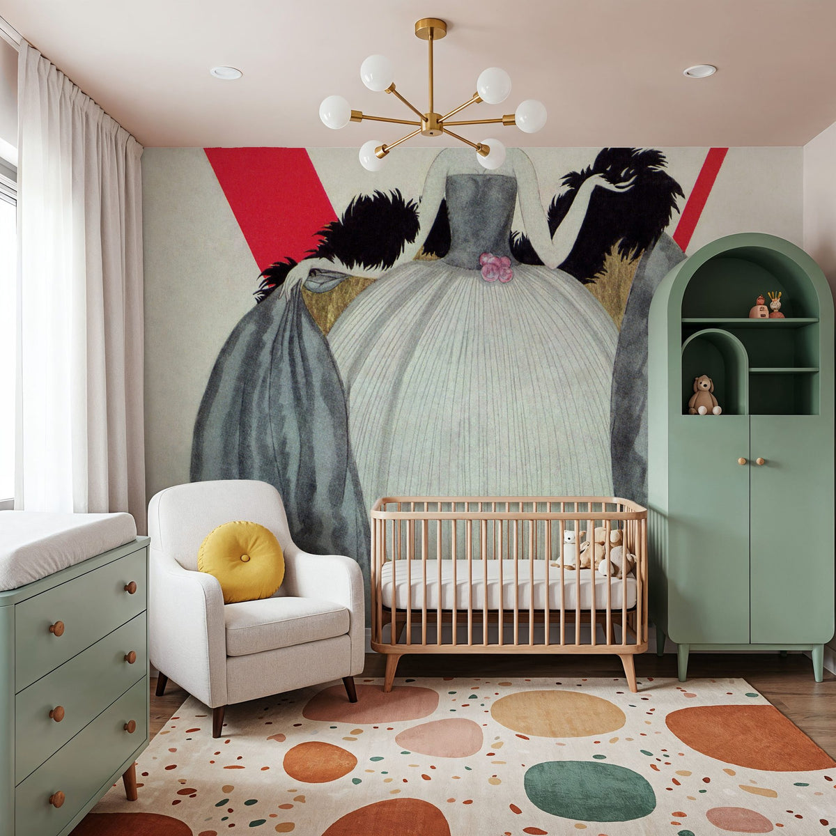 Vintage Fashion Cover VII Mural Wallpaper - room preview 06