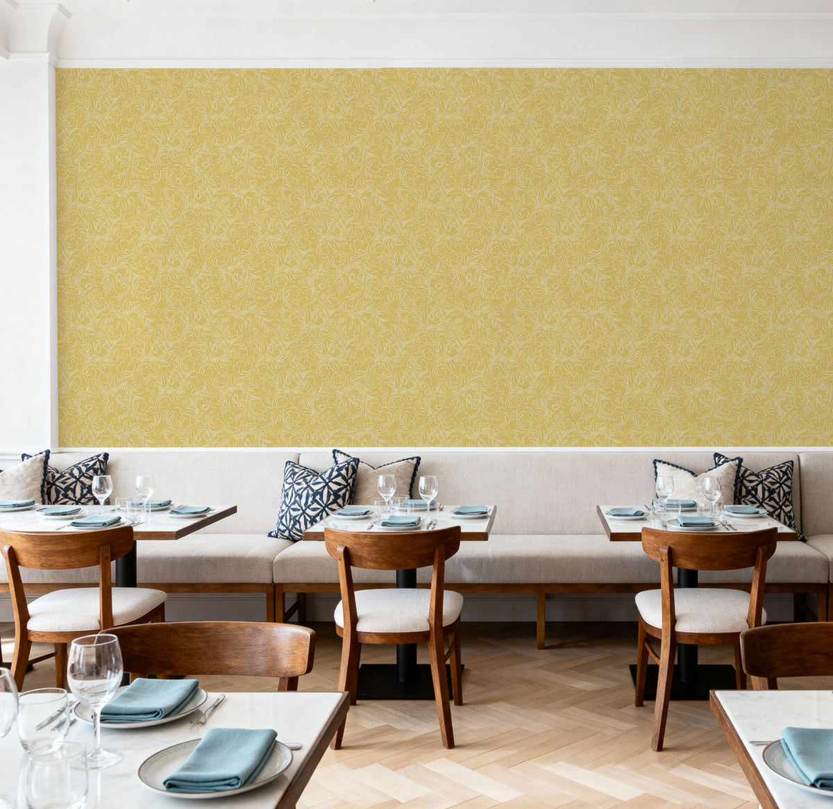 Catch the Breeze, Lemon Mural Wallpaper - room preview 06