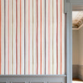 Bloom Lines White Mural Wallpaper - room preview 06