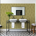 Harvest Time Swamp Green Mural Wallpaper - room preview 06