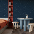 Stardust, Sky Blue on Space Mural Wallpaper - room preview 06