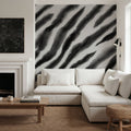 Watercolor Tiger Stripes, Zebra Mural Wallpaper - room preview 06