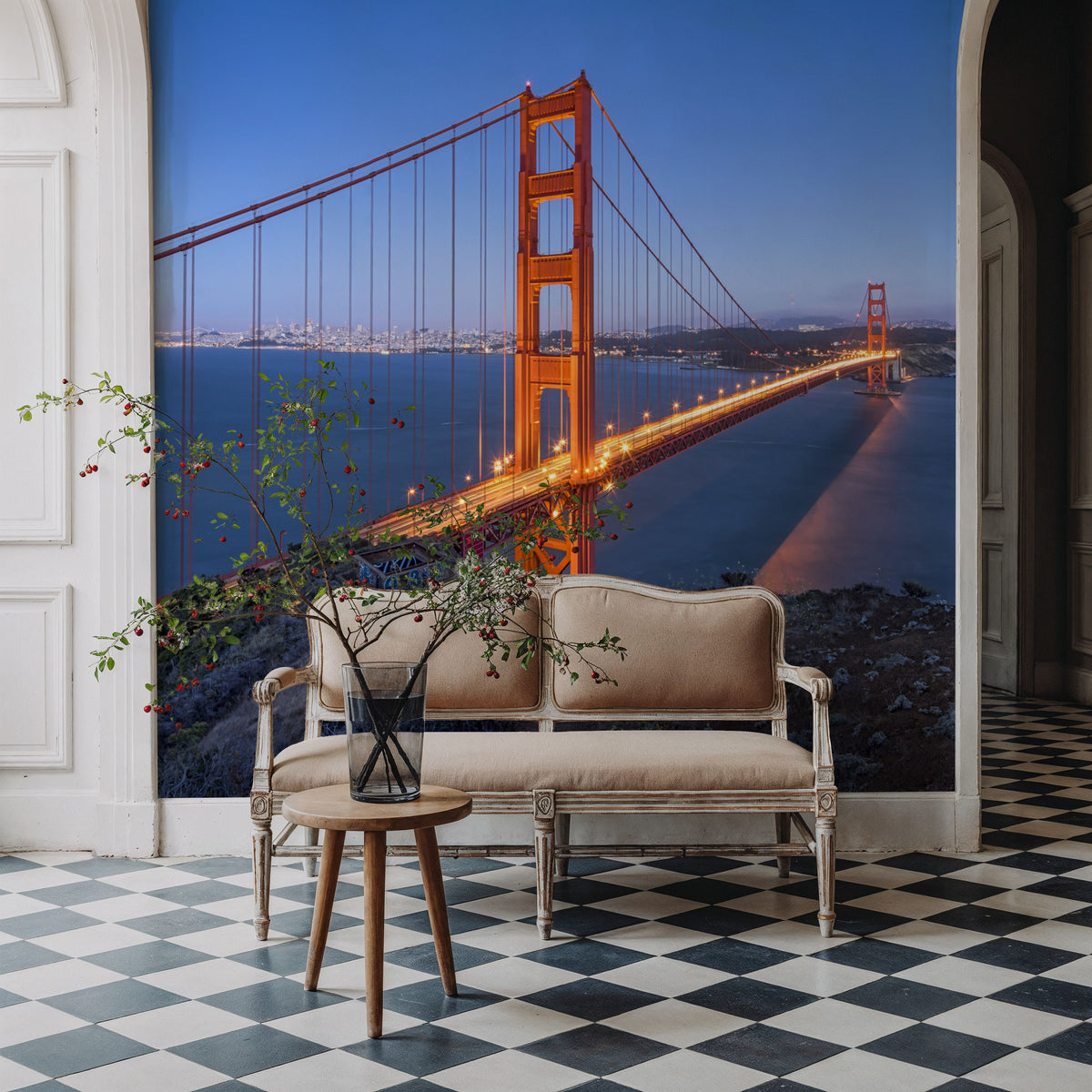 Golden Gate Bridge Mural Wallpaper - room preview 06
