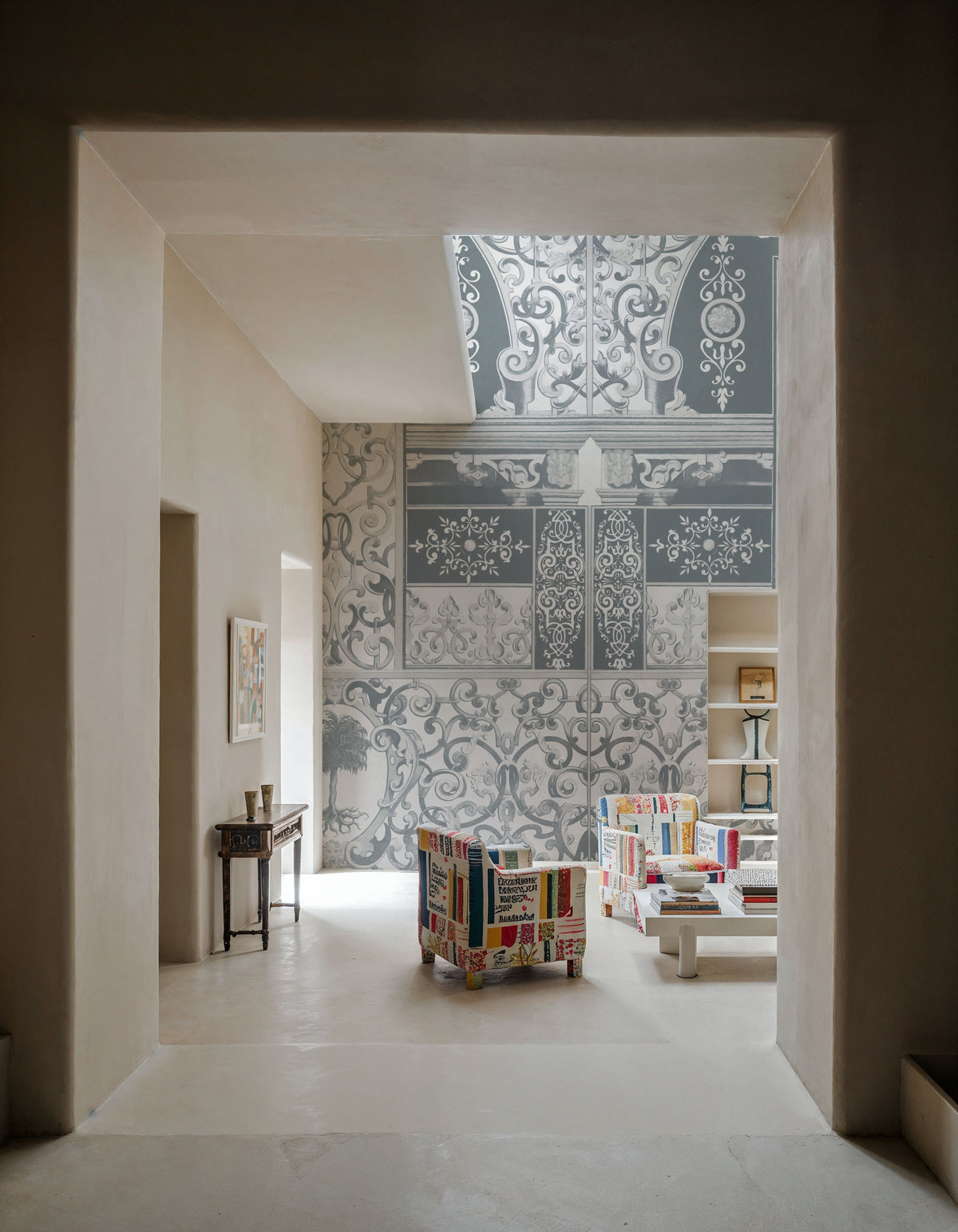 German Renaissance, Stone Mural Wallpaper - room preview 06