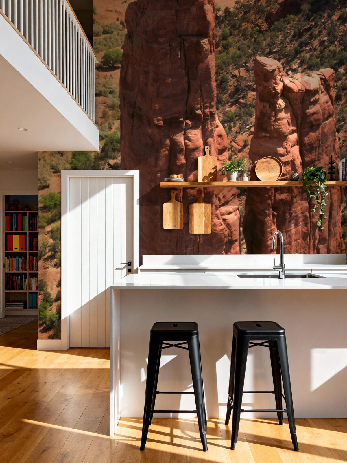 Crimson Buttes of Monument Valley Mural Wallpaper - room preview 06