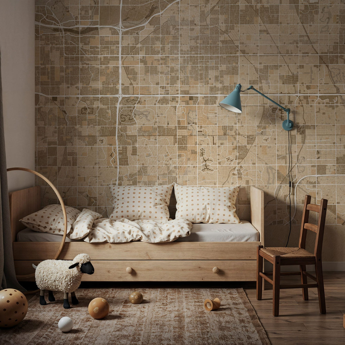 Mesa Ochre Mural Wallpaper - room preview 06