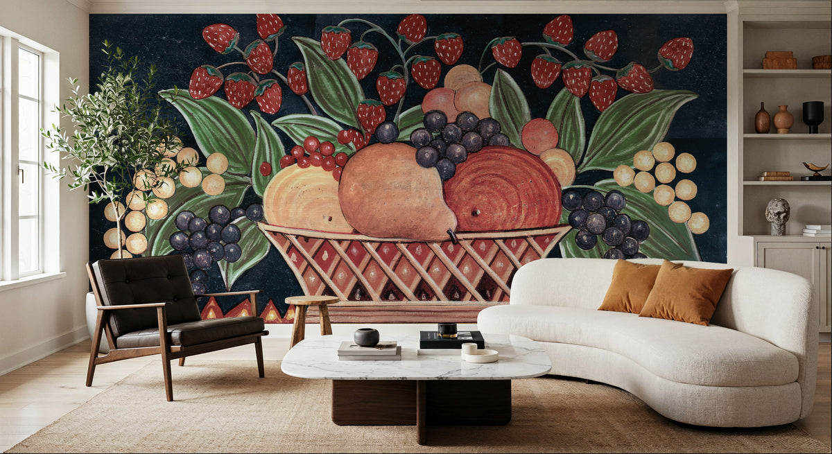 Fruit Basket Mural Wallpaper - room preview 06