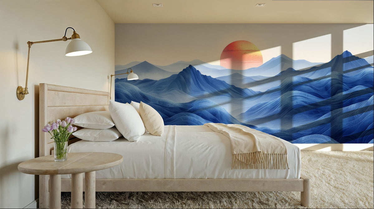 Summit Sunset Mural Wallpaper - room preview 06
