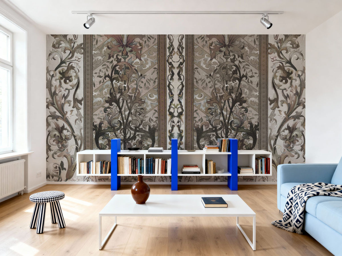 Plant Fantasy Ornament, Earth Mural Wallpaper - room preview 06