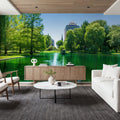 Boston Common Lake Mural Wallpaper - room preview 06