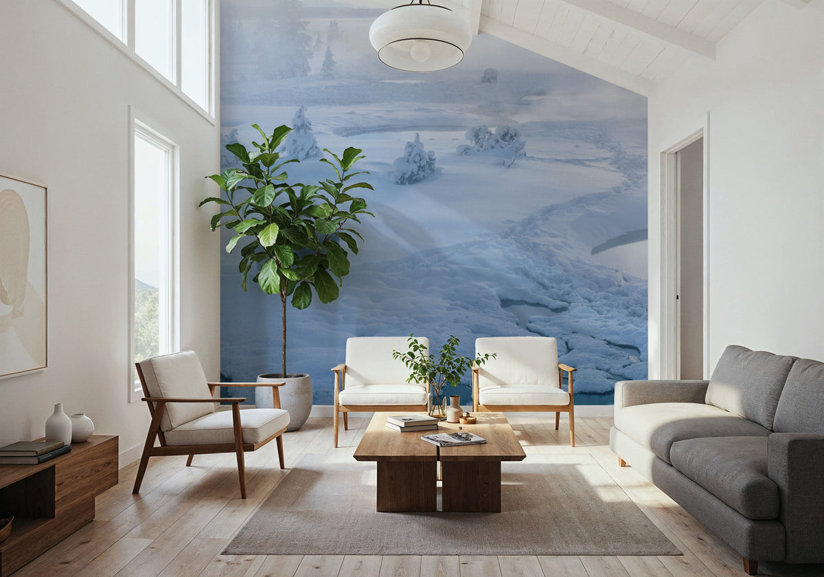 Yellowstone Bison Mural Wallpaper - room preview 06